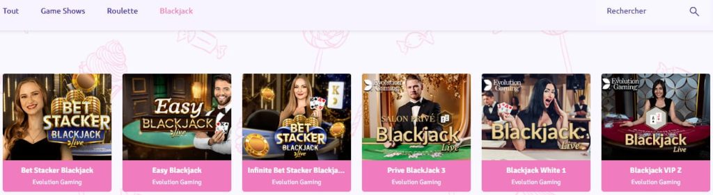 blackjack live sugar casino