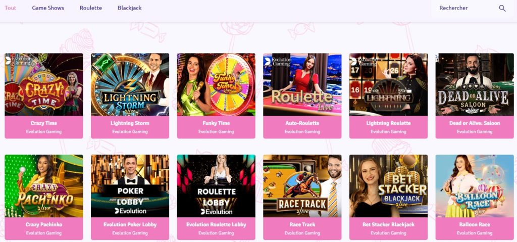 jeux live sugar casino